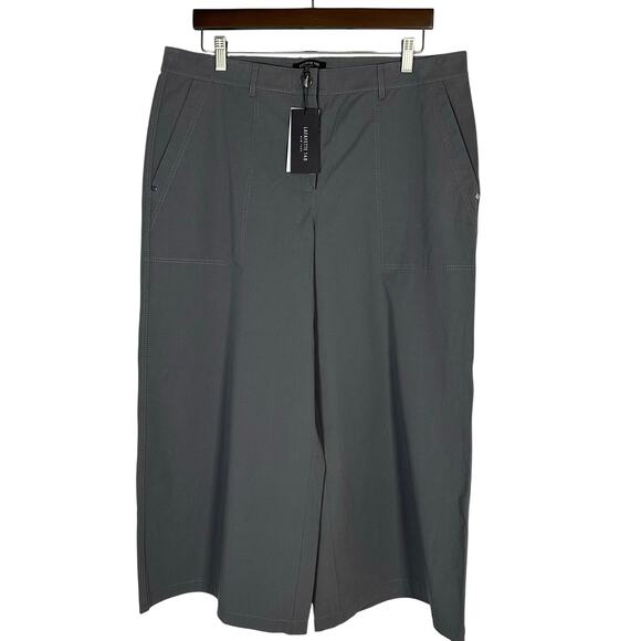 Lafayette 148 New York Pants - NWT Lafayette 148‎ Bi-Stretch Pima Cotton Fulton Cropped Pant Rock 14 Minimalist
